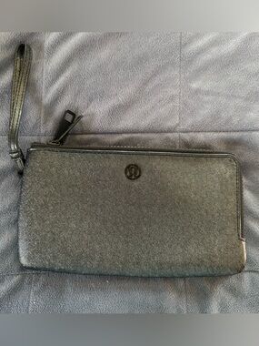 Lululemon Black Shimmery wristlet